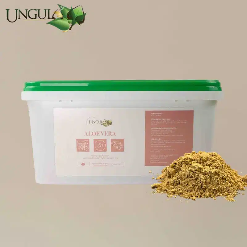 Aloe Vera en poudre Ungula Naturalis pour cheval en pot de 1 kg
