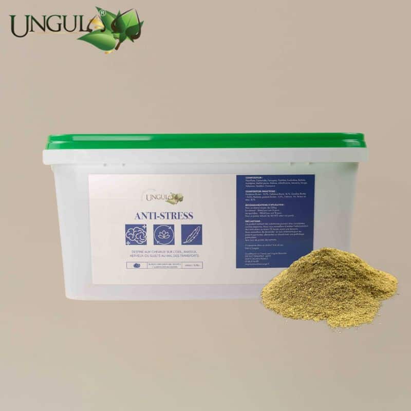 Anti-Stress Ungula Naturalis pour cheval anxieux, complément alimentaire en poudre