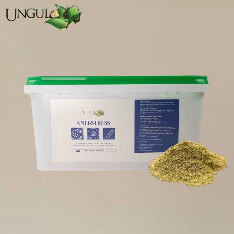 Anti-Stress Ungula Naturalis pour cheval anxieux, complément alimentaire en poudre