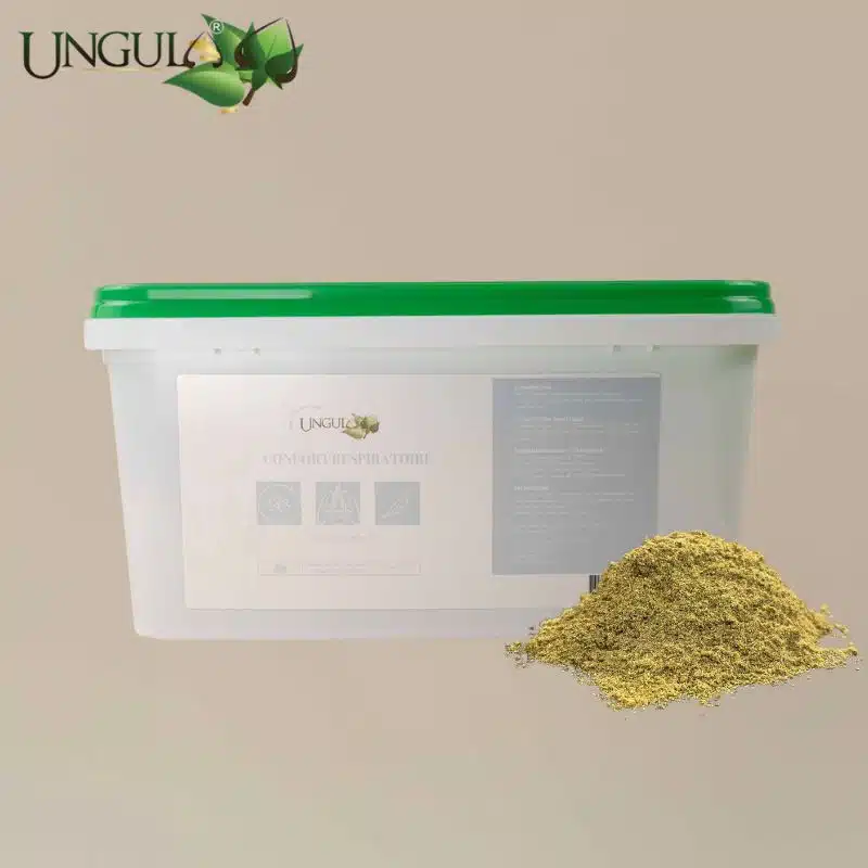 Pot Confort Respiratoire Ungula Naturalis, complément en poudre pour cheval de 1 kg