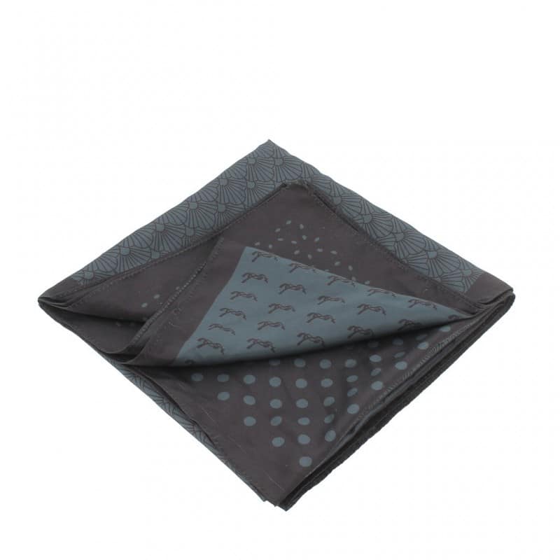 PENELOPE STORE - Foulard MYA noir bleu canard Sellerie Equinoxe