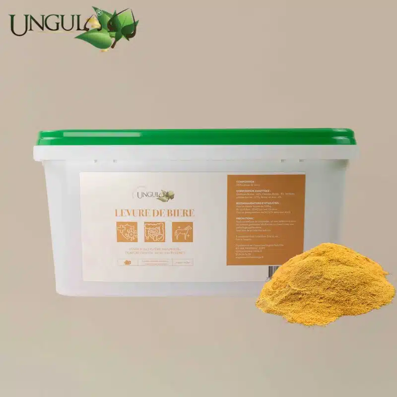 Pot de levure de bière en poudre Ungula Naturalis pour cheval de 1,5 kg