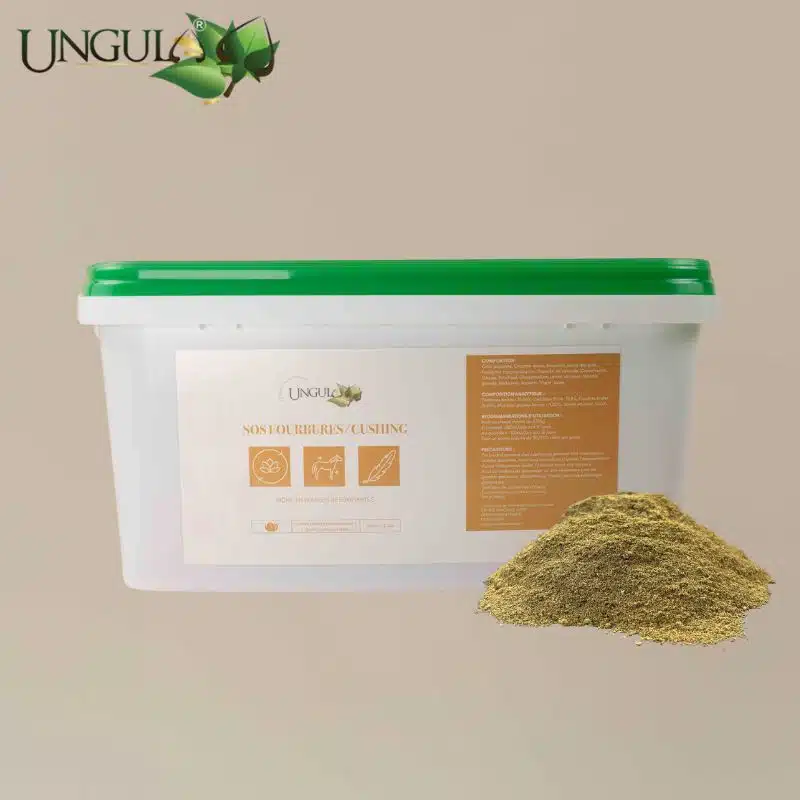 Pot SOS Fourbure Cushing Ungula Naturalis, complément alimentaire pour cheval de 1,2 kg