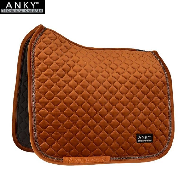 Tapis de dressage ANKY Velvet rouille equinoxe-shop