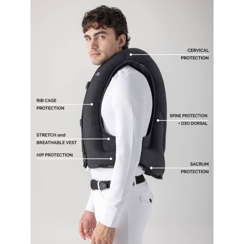 EQUILINE ALLSHOT Gilet Airbag d’équitation OXAIR adulte sellerie équinoxe