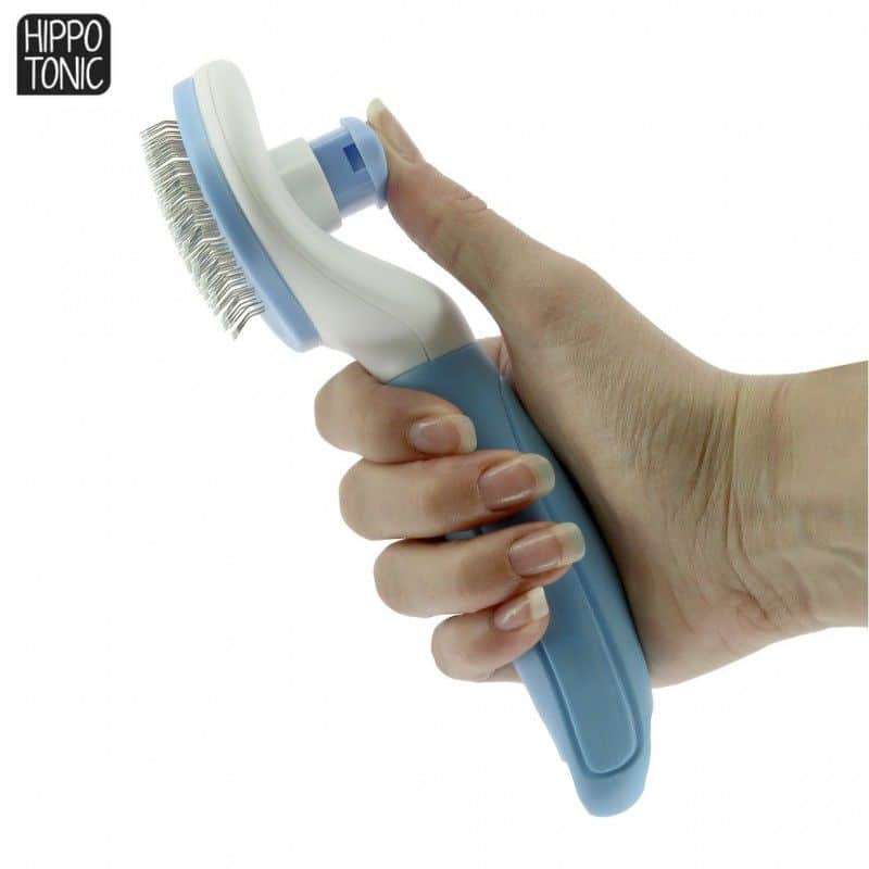 HIPPO-TONIC BROSSE DE TOILETTAGE BLEU AUTONET equinoxe-shop