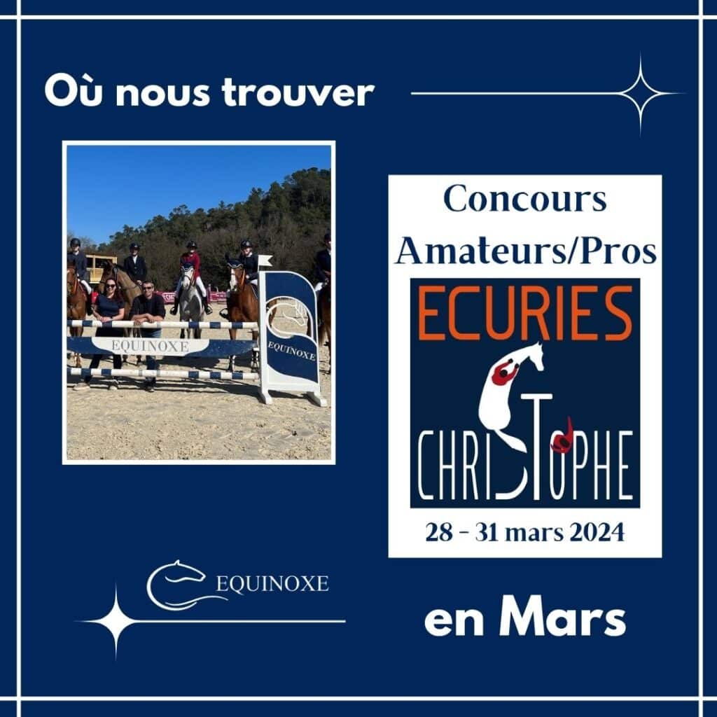 Concours CSO Amateur Pro St Christophe mars 2024 sellerie équinoxe