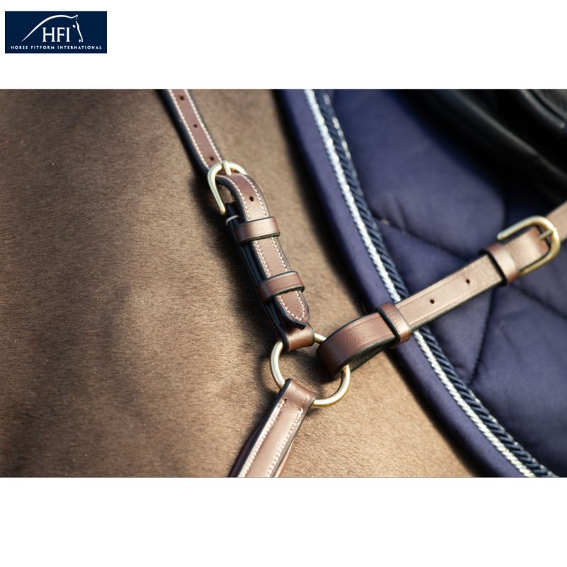 Collier de chasse avec pont et martingale HFI Havane Sellerie Equinoxe