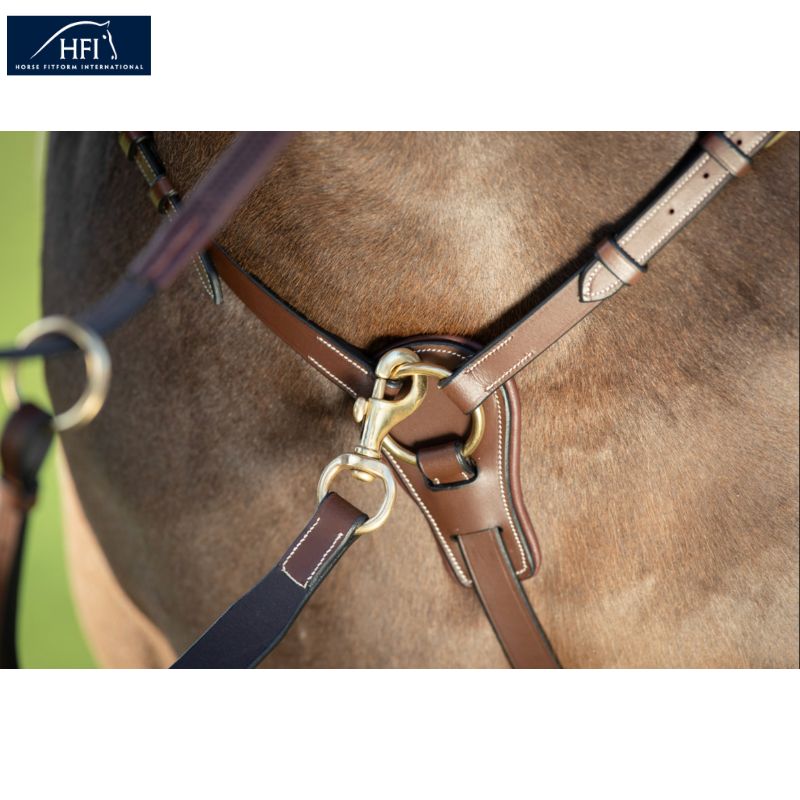 Collier de chasse avec pont et martingale HFI Havane Sellerie Equinoxe