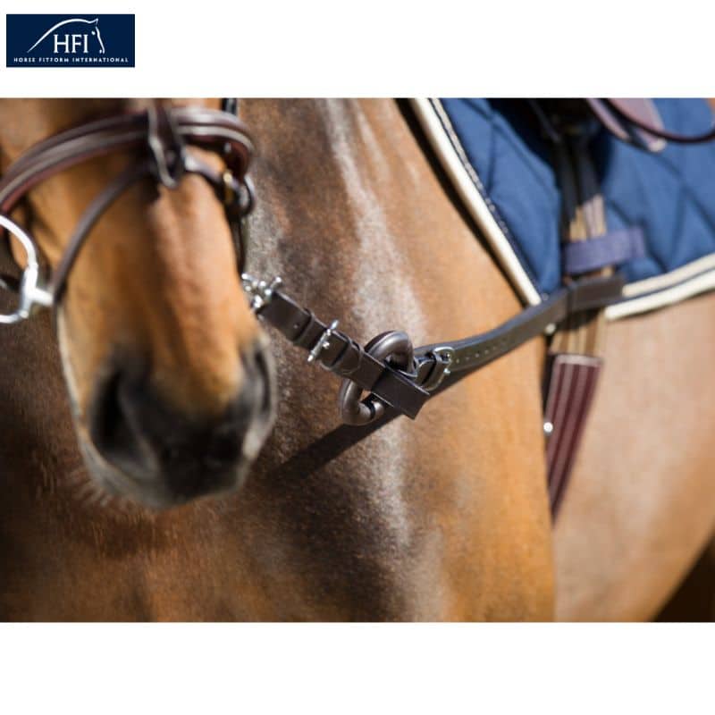RING REINS - rênes fixes élastiques havane HFI Sellerie Equinoxe