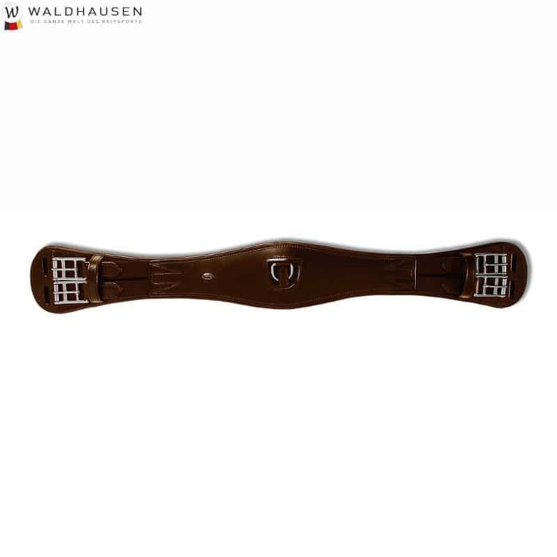 Sangle Courte en cuir havane avec élastique Waldhausen Sellerie Equinoxe