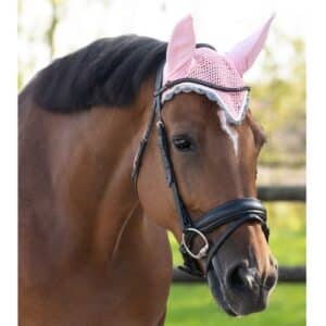 Bonnet anti-mouches COLOR QHP Q-Essentials cheval et poney Rose Pale Sellerie Equinoxe