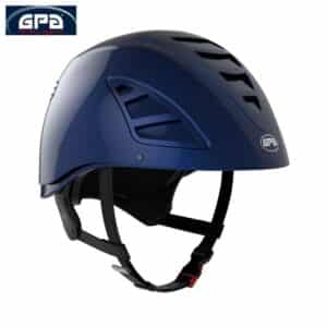 Casque d'équitation 4S JockUp Hybrid GPA marine brillant equinoxe-shop