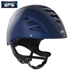 Casque d'équitation 4S JockUp TLS GPA marine brillant