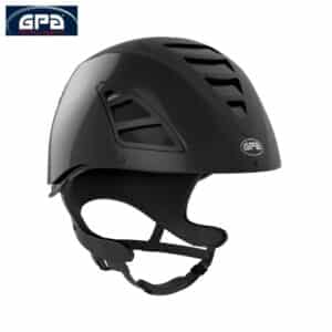 Casque d'équitation 4S JockUp TLS GPA noir brillant Equinoxe-Shop