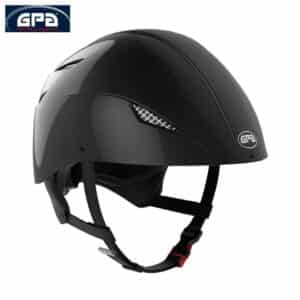 Casque d'équitation Easy Jockup Hybrid GPA noir brillant Sellerie Equinoxe