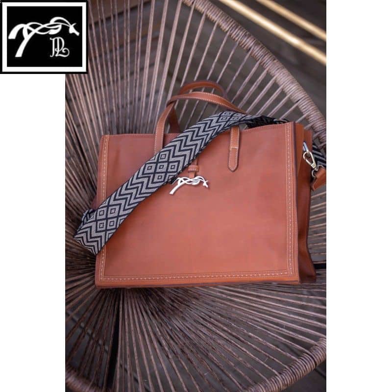 Sac à Main Pénélope Romane cognac en cuir lisse