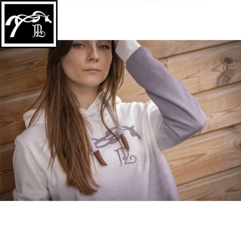 Sweat June Tie & Dye Blanc Gris Pénélope Collection Sellerie