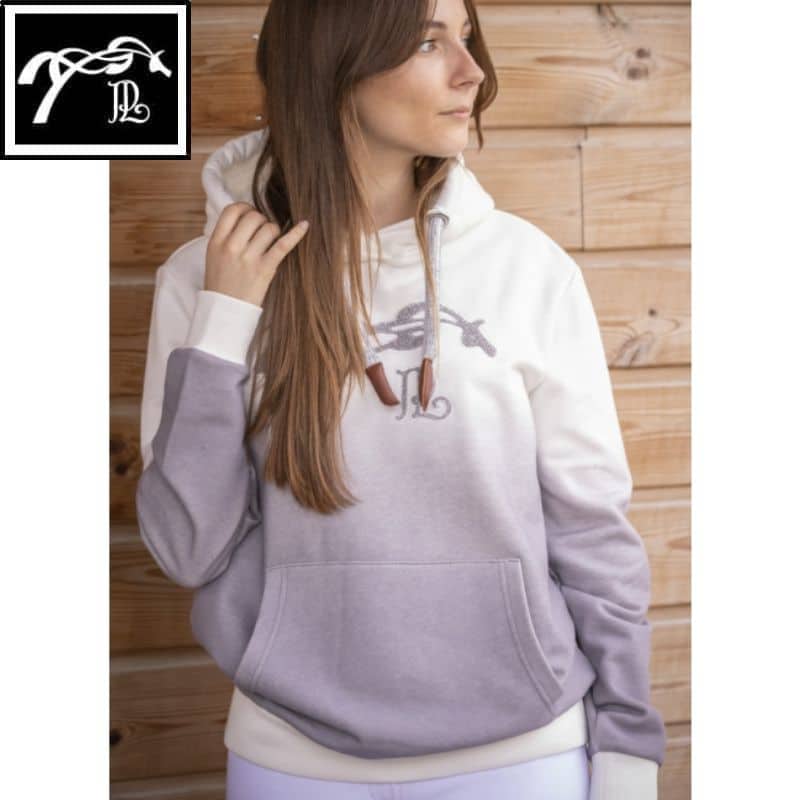 Sweat June Tie & Dye Blanc Gris Pénélope Store Sellerie Equinoxe