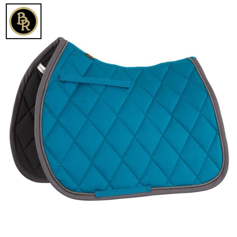 Tapis de selle BR Event Cooldry CSO Mixte Turquoise/Gris Sellerie Equinoxe