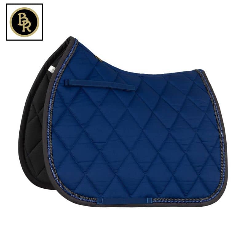 Tapis de selle BR Event Cooldry CSO_Mixte bleu électrique gris Equinoxe Shop