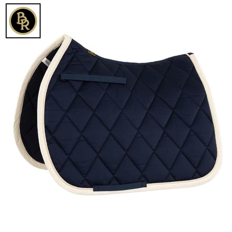 Tapis de selle BR Event Cooldry CSO_Mixte marine écru Sellerie Equinoxe