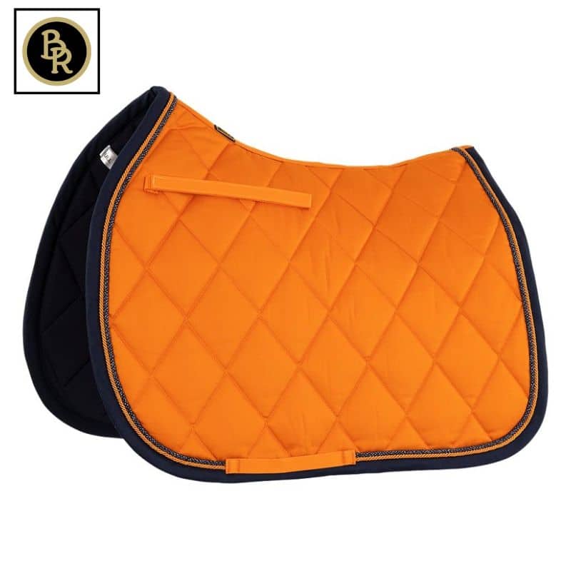 Tapis de selle BR Event Cooldry CSO_Mixte orange marine Equinoxe Shop