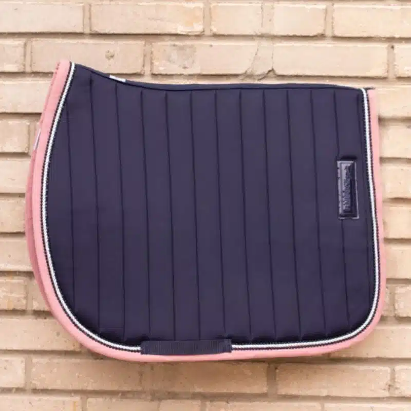 Tapis de selle Paddock Verticali Paddock Sport 204785 marine rose Sellerie Equinoxe Shop Fuveau