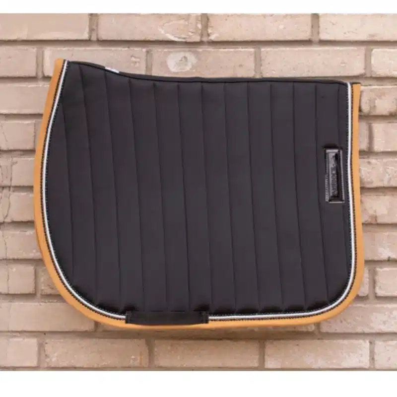 Tapis de selle Paddock Verticali Paddock Sport 204785 noir camel Sellerie Equinoxe Shop Fuveau