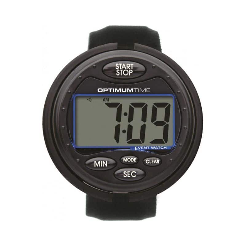 Montre Chronomètre Optimum Time noire _ Ultimate Event Watch Black Sellerie Equinoxe