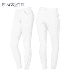 Pantalon d'équitation TULIPA blanc FLAGS & CUP SS24 Equinoxe-shop