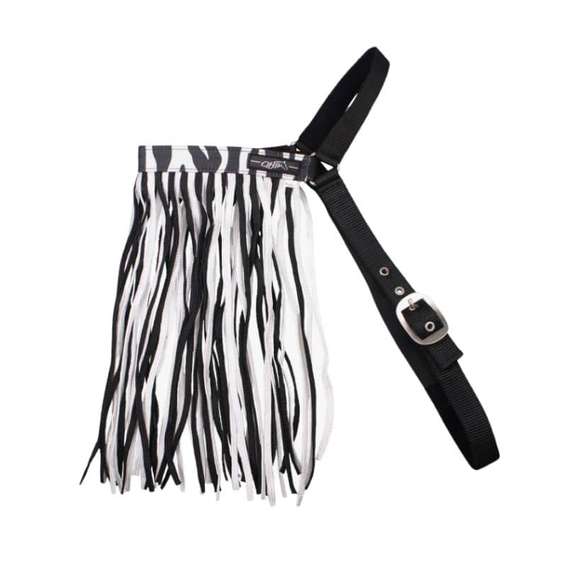 Frontal chasse mouches de paddock zèbre QHP Sellerie Equinoxe