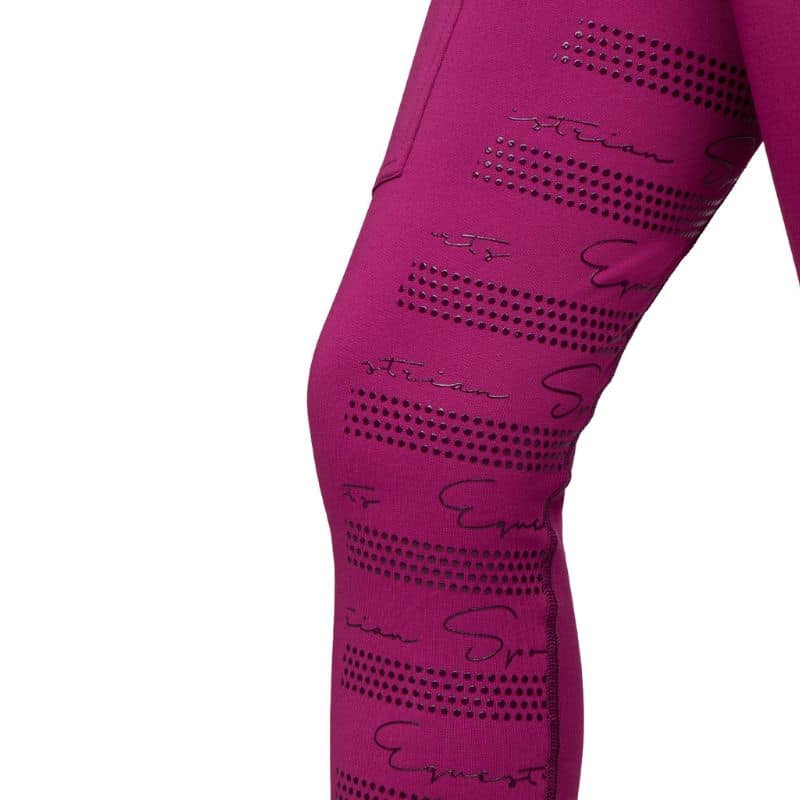 Legging d'équitation Eden full grip Raspberry Sellerie Equinoxe