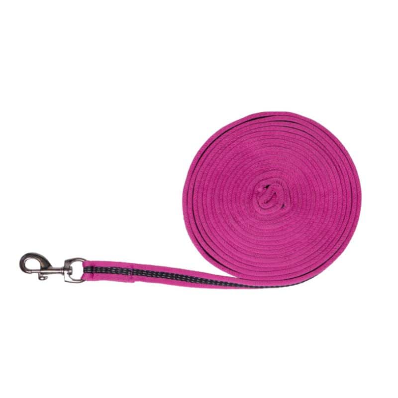 Longe de travail fushia QHP collection SS24 CHEVAL EQUINOXE-SHOP