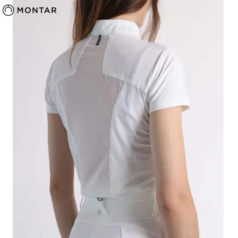 POLO D'EQUITATION MOMEADOW MESH POLO REAR MONTAR SS24 equinoxe-shop