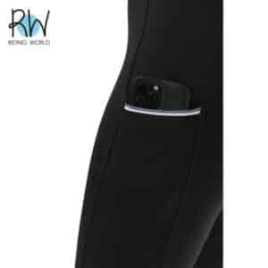 Pantalon d'équitation Legging Agadir noir fond silicone détail RIDING WORLD Equinoxe-Shop