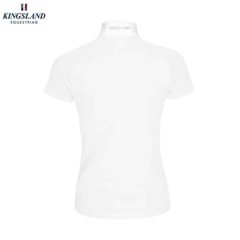 Polo de concours KLhosanna white rear KINGSLAND SS24 Equinoxe-Shop