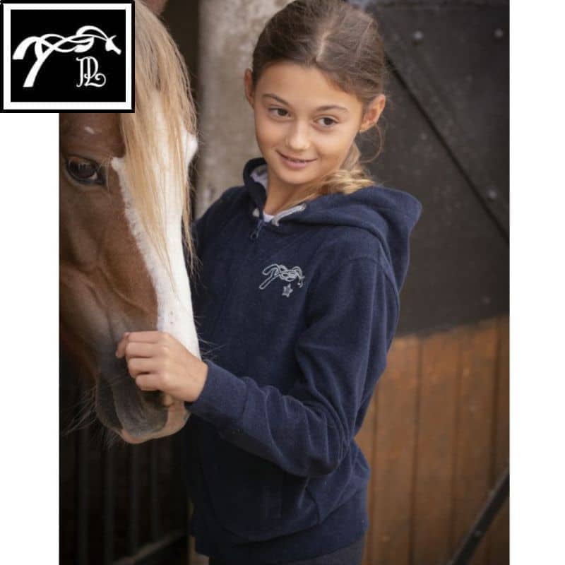 Sweat à capuche Capu Towel Eden by Pénélope Marine Sellerie Equinoxe