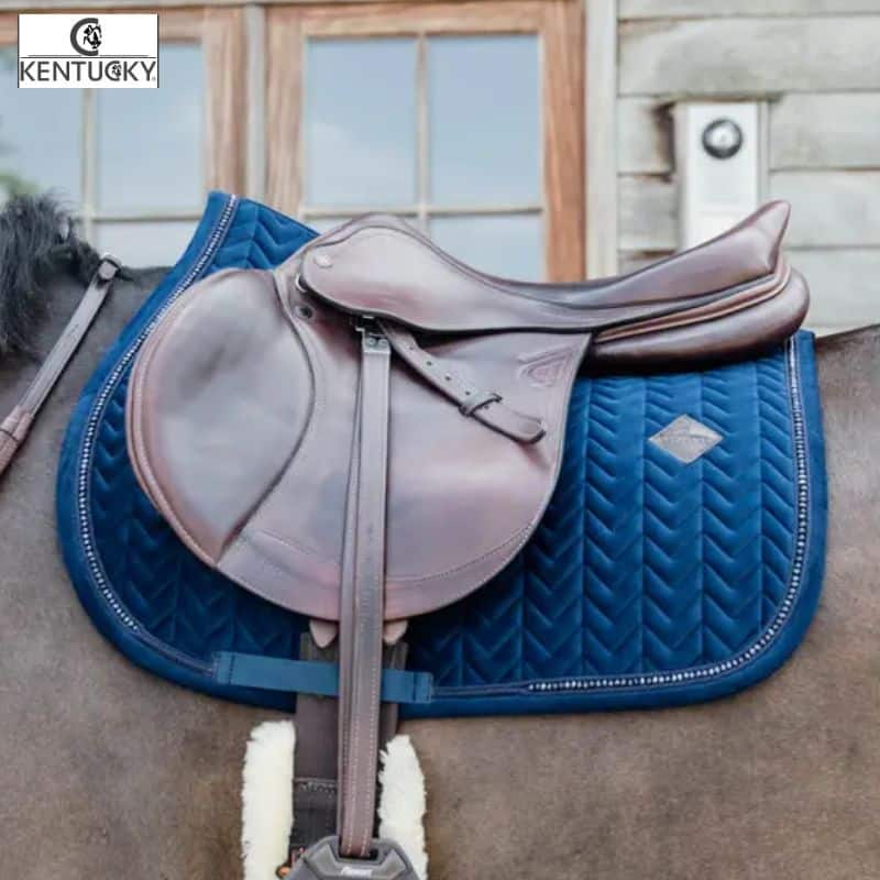 Tapis de selle Velvet Pearls Jumping Mixte CSO marine KENTUCKY Equinoxe-Shop