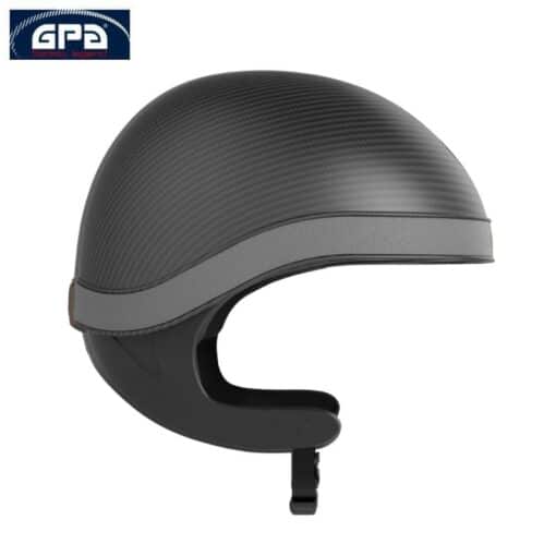 Casque d'équitation Jockup Global Carbon TLS noir mat gris equinoxe-shop