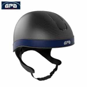 Casque d'équitation Jockup Global Carbon TLS noir mat marine equinoxe-shop