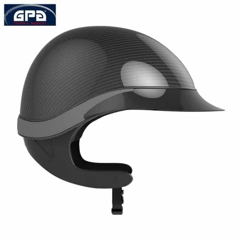 Casque d'équitation Speed Air Global Carbon TLS noir glossy gris Casque d'équitation Speed Air Global Carbon TLS noir glossy gris Equinoxe-Shop