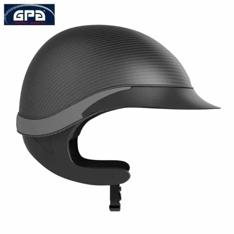 Casque d'équitation Speed Air Global Carbon TLS noir mat gris Casque d'équitation Speed Air Global Carbon TLS noir mat gris Sellerie Equinoxe