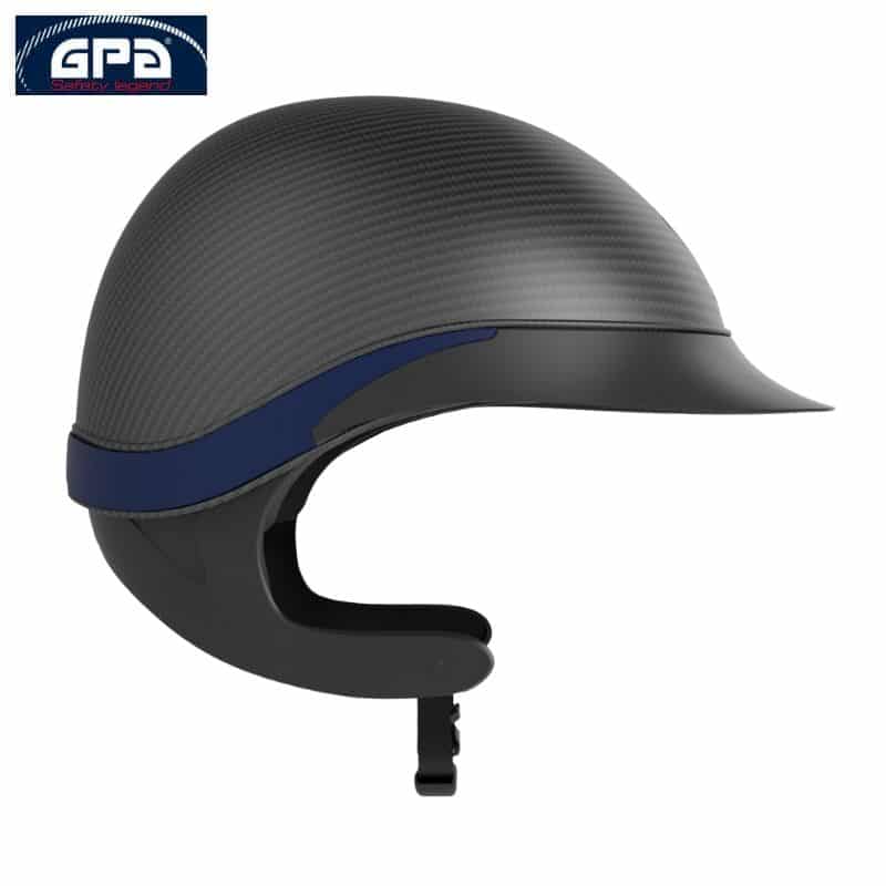 Casque d'équitation Speed Air Global Carbon TLS noir mat marine Casque d'équitation Speed Air Global Carbon TLS noir mat marine Sellerie Equinoxe