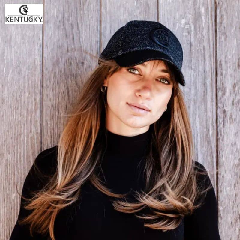 Casquette Baseball Glitter noir Kentucky Sellerie Equinoxe Shop