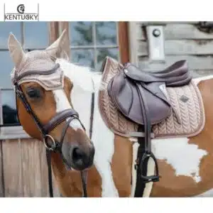 Ensemble Tapis et Bonnet Velvet Pearls cheval KENTUCKY Sellerie Equinoxe