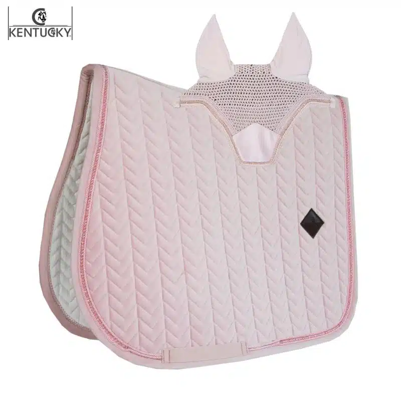 Ensemble Tapis et Bonnet Velvet Pearls Rose KENTUCKY Ensemble Tapis et Bonnet Velvet Pearls rose KENTUCKY Sellerie Equinoxe