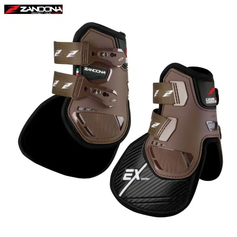 Protège-boulets rallongés CARBON PRO COMPETITION EX FETLOCK ZANDONA brown Sellerie Equinoxe-Shop