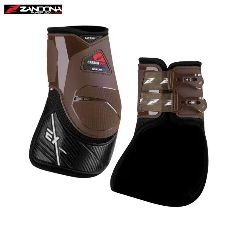 Protège-boulets rallongés CARBON PRO EX FETLOCK Zandona Brown Sellerie Equinoxe