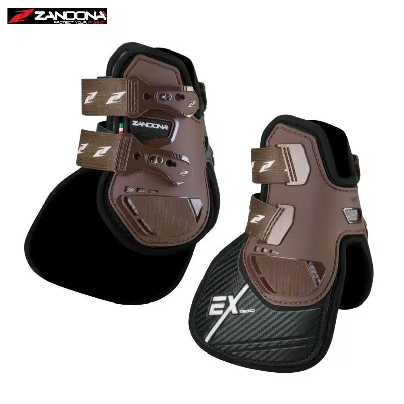 Protège-boulets rallongés CARBON PRO H-PERFORMANCE EX FETLOCK BROWN ZANDONA Sellerie Equinoxe-Shop
